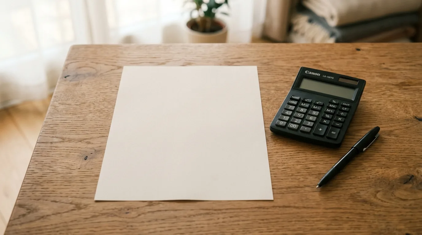 Application paperwork and a pen on a table