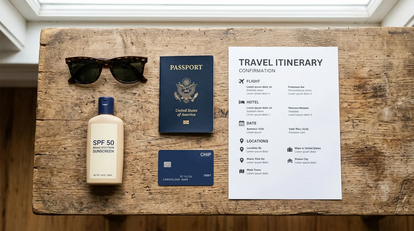 Travel Card for an All-Inclusive Resort Package